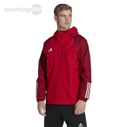 Kurtka męska adidas Tiro 23 Competition All Weather czerwona HE5653 Adidas teamwear