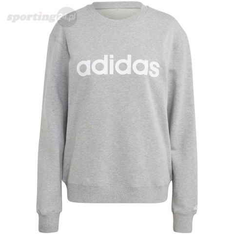 Bluza damska adidas Essentials Linear French Terry szara IC6880 Adidas