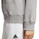 Bluza damska adidas Essentials Linear French Terry szara IC6880 Adidas