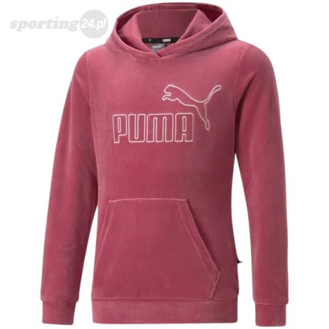 Bluza dla dzieci Puma ESS + Velour Hoodie G różowa 671040 45 Puma