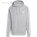 Bluza męska adidas Essentials French Terry 3-Stripes Hoodie szara IC0437 Adidas