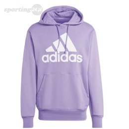 Bluza męska adidas Essentials French Terry Big Logo Hoodie fioletowa IC9368 Adidas