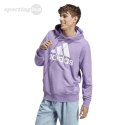 Bluza męska adidas Essentials French Terry Big Logo Hoodie fioletowa IC9368 Adidas