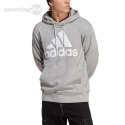 Bluza męska adidas Essentials French Terry Big Logo Hoodie szara IC9364 Adidas