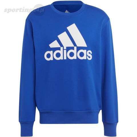 Bluza męska adidas Essentials French Terry Big Logo niebieska IC9325 Adidas