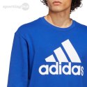 Bluza męska adidas Essentials French Terry Big Logo niebieska IC9325 Adidas