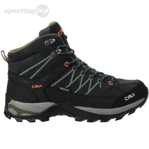 Buty trekkingowe męskie CMP Rigel Mid WP szaro-zielone 3Q1294751UG CMP