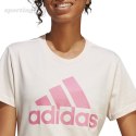 Koszulka damska adidas Loungewear Essentials Logo Tee kremowa IB9455 Adidas