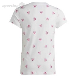 Koszulka dla dzieci adidas Brand Love Print Cotton Tee biała IB8918 Adidas