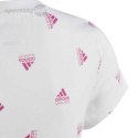 Koszulka dla dzieci adidas Brand Love Print Cotton Tee biała IB8918 Adidas