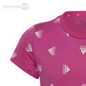 Koszulka dla dzieci adidas Brand Love Print Cotton Tee różowa IB8920 Adidas