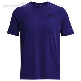 Koszulka męska Under Armour Sportstyle Left Chest SS niebieska 1326799 468 Under Armour