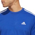 Koszulka męska adidas Essentials Single Jersey 3-Stripes niebieska IC9338 Adidas