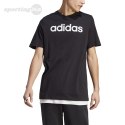 Koszulka męska adidas Essentials Single Jersey Linear Embroidered Logo Tee czarna IC9274 Adidas