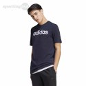 Koszulka męska adidas Essentials Single Jersey Linear Embroidered Logo Tee granatowa IC9275 Adidas