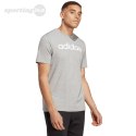 Koszulka męska adidas Essentials Single Jersey Linear Embroidered Logo Tee szara IC9277 Adidas