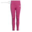 Legginsy dla dzieci adidas Essentials Aerorady 3-Stripes High-Waisted Tights różowe HR5790 Adidas