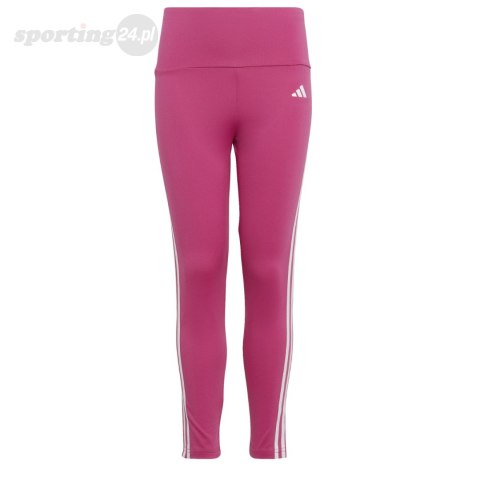 Legginsy dla dzieci adidas Essentials Aerorady 3-Stripes High-Waisted Tights różowe HR5790 Adidas