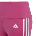 Legginsy dla dzieci adidas Essentials Aerorady 3-Stripes High-Waisted Tights różowe HR5790 Adidas