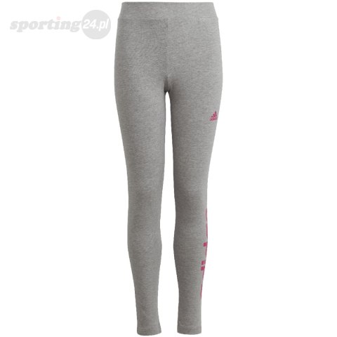 Legginsy dla dzieci adidas Essentials Linear Logo szare IC3580 Adidas