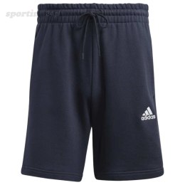 Spodenki męskie adidas Essentials French Terry 3-Stripes granatowe IC9436 Adidas