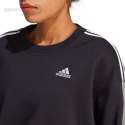 Bluza damska adidas Essentials 3-Stripes Crop czarna HR4926 Adidas