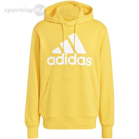 Bluza męska adidas Essentials French Terry Big Logo Hoodie żółta IC9834 Adidas