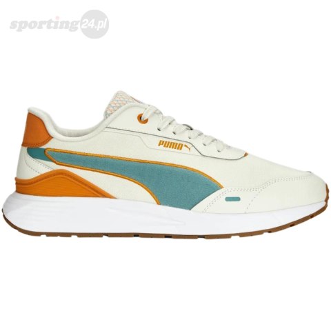 Buty damskie Puma Runtamed Plus kremowo-pomarańczowe 389237 02 Puma