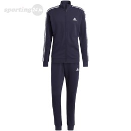 Dres męski adidas Basic 3-Stripes French Terry granatowy IC6765 Adidas