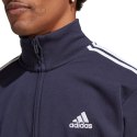 Dres męski adidas Basic 3-Stripes French Terry granatowy IC6765 Adidas