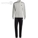 Dres męski adidas Basic 3-Stripes French Terry szaro-czarny IC6748 Adidas