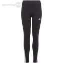 Legginsy dla dzieci adidas Essentials 3-Stripes Cotton Tights czarne IC3623 Adidas