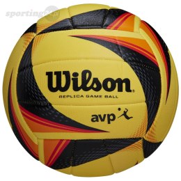 Piłka siatkowa Wilson AVP Replica Game żółto-czarno-pomarańczowa WTH01020XB Wilson