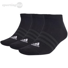 Skarpety adidas Thin and Light Sportswear Low-Cut 3 Pairs czarne IC1336 Adidas