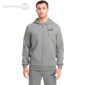 Bluza męska Puma ESS Small Logo FZ Hoodie FL szary 586702 03 Puma