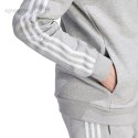 Bluza męska adidas Essentials Fleece 3-Stripes Full-Zip szara IJ6479 Adidas