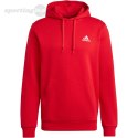 Bluza męska adidas Essentials Fleece Hoodie czerwona H47018 Adidas