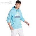 Bluza męska adidas Essentials French Terry Big Logo Hoodie błękitna IJ8588 Adidas