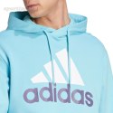 Bluza męska adidas Essentials French Terry Big Logo Hoodie błękitna IJ8588 Adidas