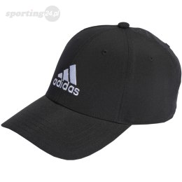 Czapka z daszkiem młodzieżowa adidas Embroidered Logo Lightweight Baseball czarna OSFY IB3244 Adidas