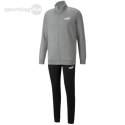 Dres męski Puma Clean Sweat Suit FL szaro-czarny 585841 03 Puma