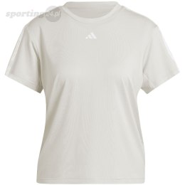 Koszulka damska adidas Aeroready Train Essentials 3-Stripes Tee beżowa HZ5681 Adidas