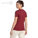 Koszulka damska adidas Loungewear Essentials Slim Logo Tee bordowa IM2829 Adidas