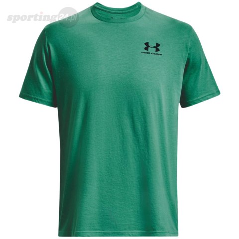 Koszulka męska Under Armour Sportstyle Left Chest SS zielona 1326799 509 Under Armour