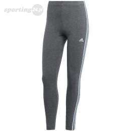 Legginsy damskie adidas Essentials 3-Stripes High-Waisted Single ciemnoszare IL3310 Adidas