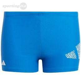 Spodenki kąpielowe dla dzieci adidas 3 Bar Logo niebieskie IA5406 Adidas