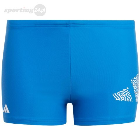 Spodenki kąpielowe dla dzieci adidas 3 Bar Logo niebieskie IA5406 Adidas