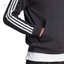 Bluza męska adidas Essentials Fleece 3-Stripes 1/4-Zip czarna HZ6235 Adidas