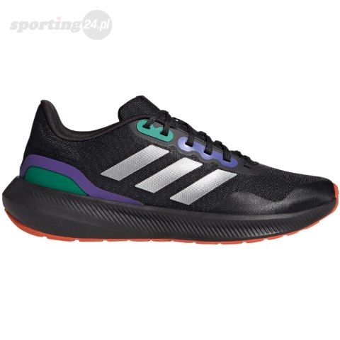 Buty męskie adidas Runfalcon 3 TR czarno-zielono-fioletowe HP7570 Adidas