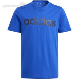 Koszulka dla dzieci adidas Essentials Linear Logo Cotton Tee niebieska IB4090 Adidas